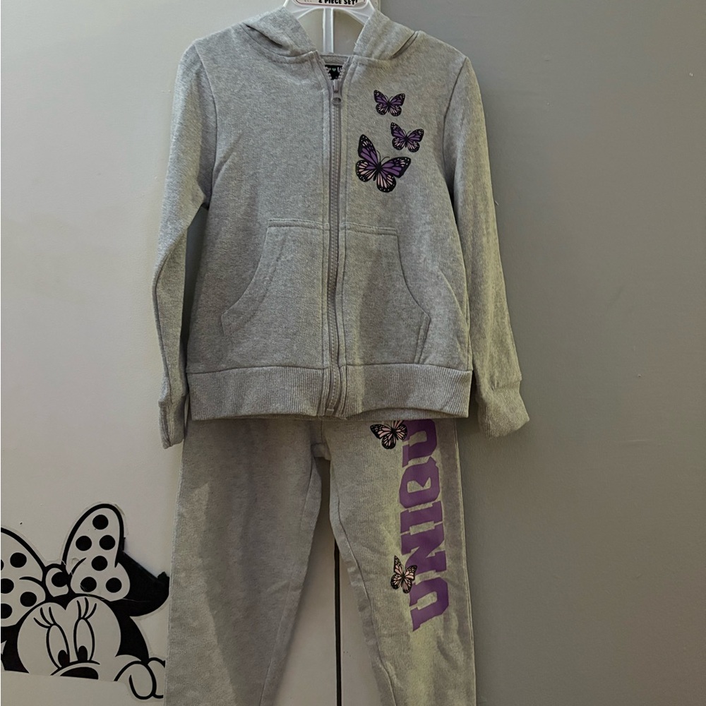 Velvet Gray Two-Piece Set